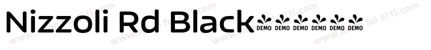 Nizzoli Rd Black字体转换
